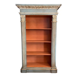 French Country Painted Bookcase For Sale