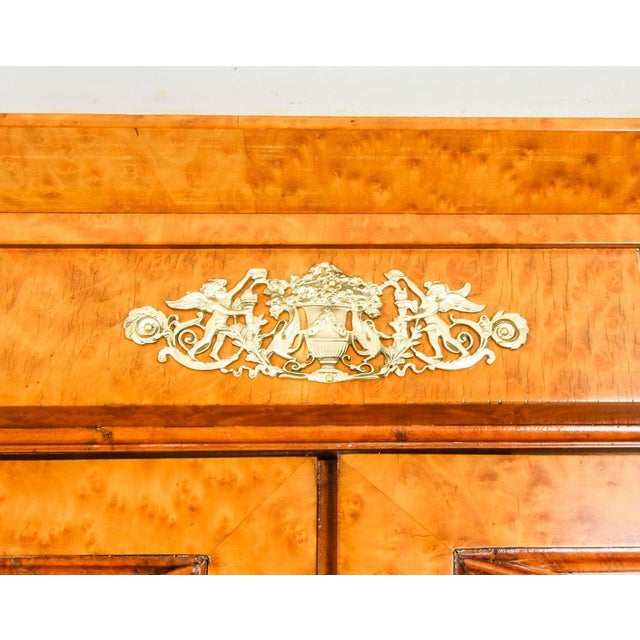 Charles X French Burr Maple and Ormolu Bookcase, 19th Century For Sale - Image 3 of 18