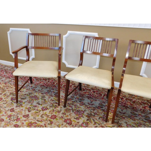 Vintage Lane Furniture Walnut Dining Chairs Set of 4 Chairish