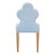 2020s Matthew Izzo Home Light Blue Performance Linen and Cerused Oak Clover Back Dining Chair For Sale - Image 5 of 10