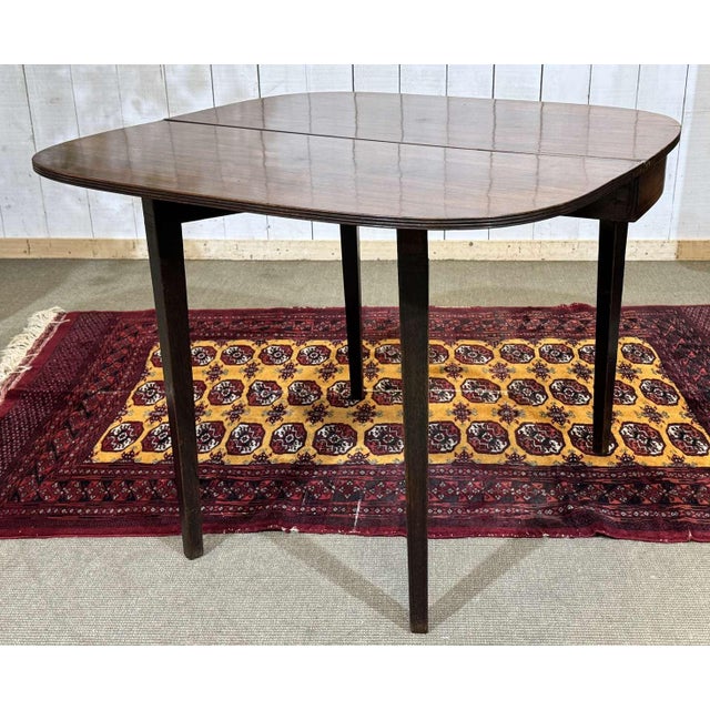 English Mahogany Half-Moon Console Table, 19th Century For Sale - Image 14 of 15