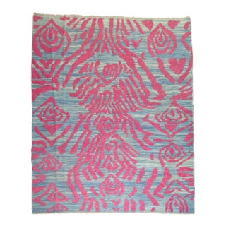 Vintage Turkish Raised Pile Rug - 8'6" x 10' For Sale