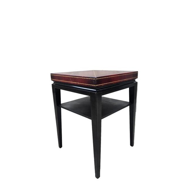Mid 20th Century Hollywood Regency Model 3303 Side Table Attributed to Tommi Parzinger for Charak - Pair For Sale In Chicago - Image 6 of 8