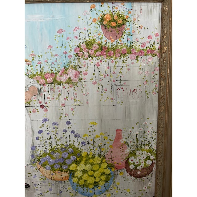 1970s Mildred Barrett Original Signed Oil Paintings, a Pair For Sale - Image 9 of 12