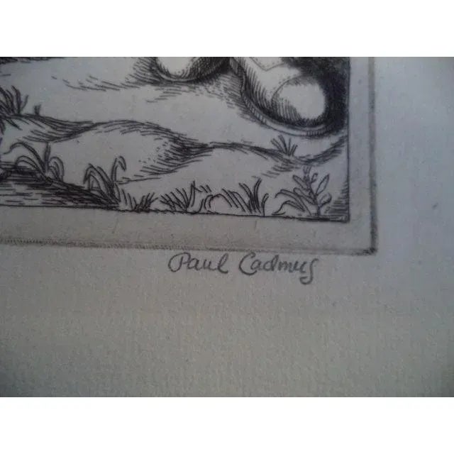1930s Original Vintage Ltd. Ed. (Also 1st Edition) Pencil Signed, Numbered and Dated Paul Cadmus. Etching "Shore Leave" For Sale - Image 5 of 10