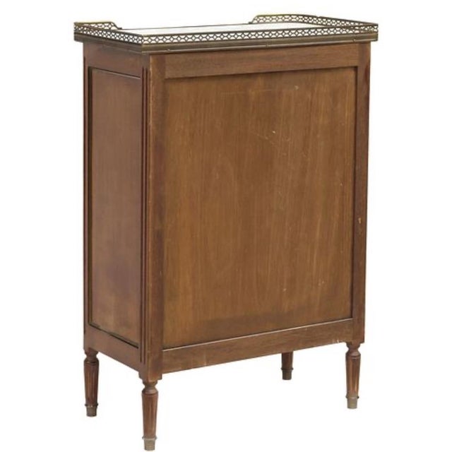 French Mid 19th Century Louis XVI Style Mahogany Side Cabinet For Sale - Image 3 of 5