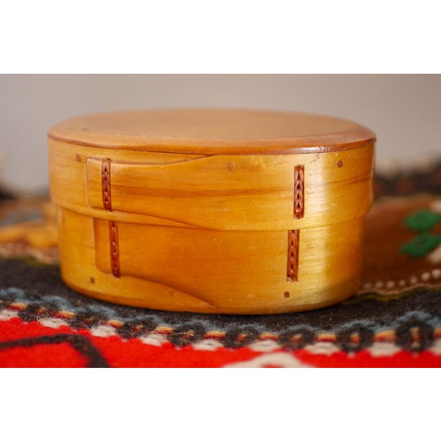 Vintage Swedish Bent Wooden Tine Box, 1920s For Sale - Image 10 of 12