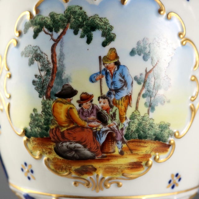 Vintage Vases in Sèvres Porcelain, France, 20th Century, Set of 2 For Sale - Image 4 of 10