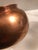 Mid 20th Century Vintage Hand Finished Solid Copper Round Planter For Sale - Image 5 of 8