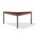Mid 20th Century Edward Wormley for Dunbar Mid Century Mahogany Janus Sofa Corner Table For Sale - Image 5 of 8