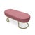 This Zentique glam bench features a plush mauve rose velvet top on splayed metallic gold pin legs. At 42.5" wide and 17.5"...