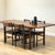 Mid-Century Modern Mid-Century Walnut Dining Table and Chairs, Denmark, Set of 5 For Sale - Image 3 of 12