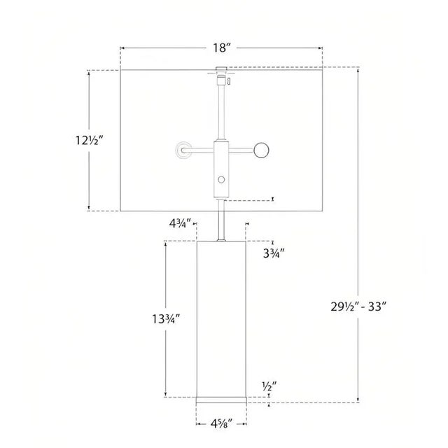 Modern AERIN for Visual Comfort Signature Lineham Table Lamp in Crystal & Hand-Rubbed Antique Brass with Linen Shade For Sale - Image 3 of 3