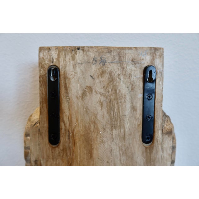 Restoration Hardware Carved Wood Wall Corbel, Spanish Revival Style For Sale - Image 11 of 12