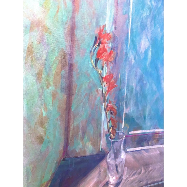 Abstract Late 20th Century Matt Overend Oil on Canvas For Sale - Image 3 of 9