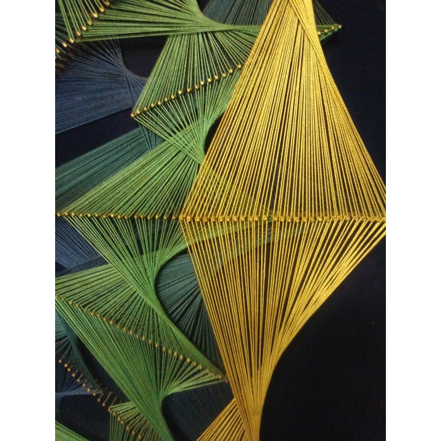 Large 1960s Vintage Symmography Mid Century String Art Piece For Sale - Image 10 of 13