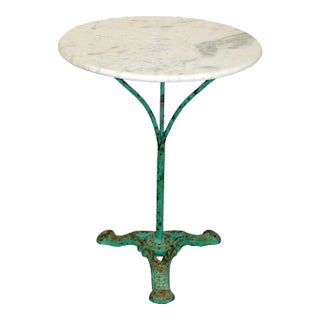 Early 20th Century French Marble Bistro Table For Sale