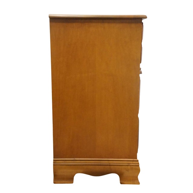 Garrison Furniture Solid Hard Rock Maple Colonial Early American 58" Triple Dresser 1858 For Sale - Image 12 of 13
