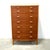 Mid-Century Modern 1950s Danish Teak 8 Drawer Tall Dresser W/ Curved Front For Sale - Image 3 of 14