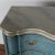 Tall Blue Rococo Oak Chest of Four Drawers From Denmark, Circa 1770-80 For Sale - Image 4 of 12