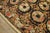 1980s Black Roses Circle Vintage Chinese European Needlepoint Rug 8' 8' X 12' 2'' Woven Wool Carpet For Sale In New York - Image 6 of 11