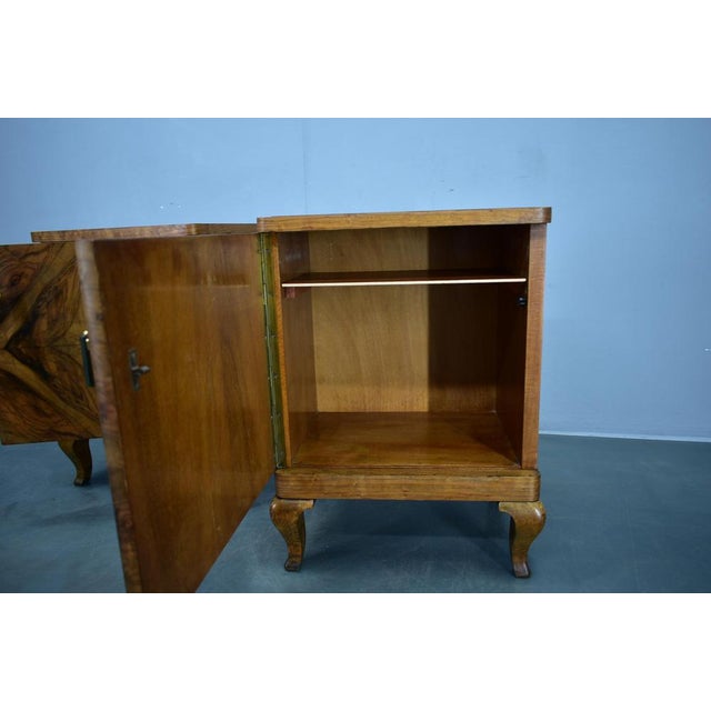 Art Deco Bedside Tables, Czechoslovakia, Set of 2 For Sale - Image 9 of 17