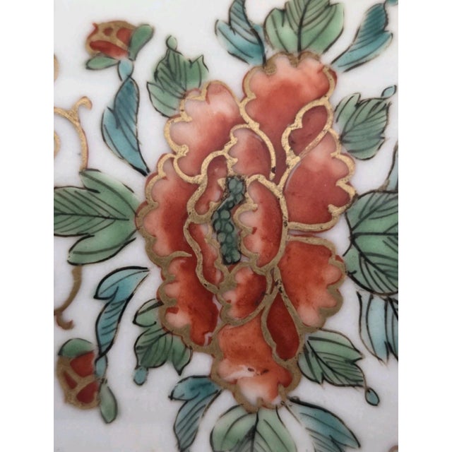 Vintage Japanese Kutani Elephant Handle Porcelain Vase Lamps Hand Painted Pair For Sale In Monterey, CA - Image 6 of 9