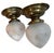 Metal 1920s Pair of Vintage Frosted Starburst Wheelcut Ceiling Light Fixures For Sale - Image 7 of 7