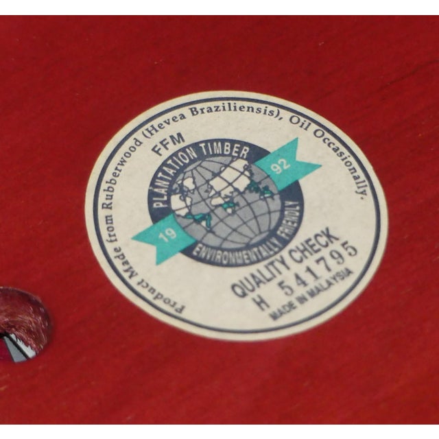 Red Vintage Bar Cart in Red, 1992 For Sale - Image 8 of 9