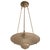 French Art Deco Geometric Chandelier Signed by Muller Frères Luneville For Sale