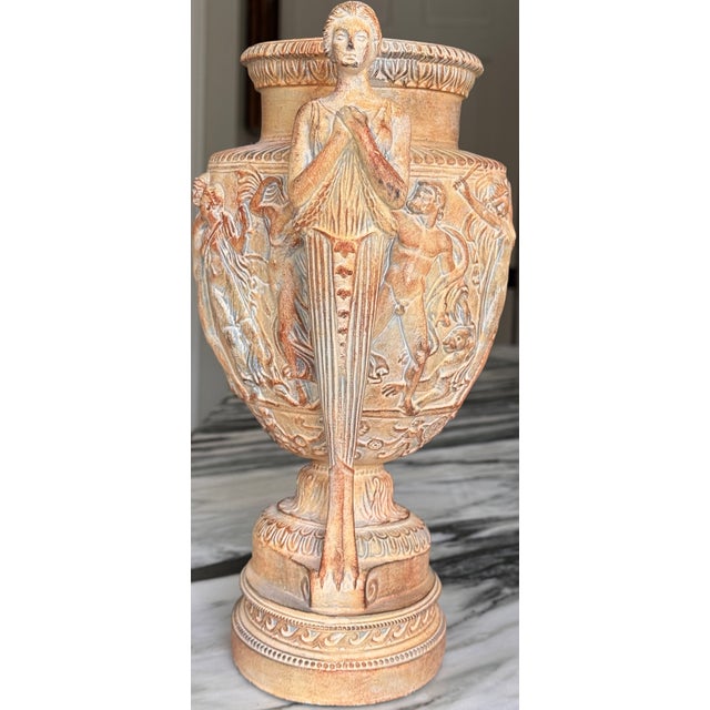 Neoclassical Neoclassical Baccanalian Procession Townley Vase Replica For Sale - Image 3 of 8