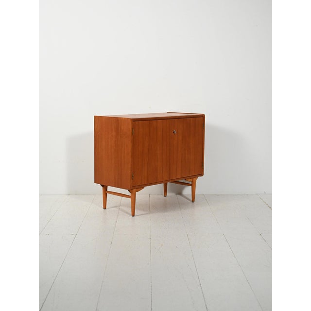 Scandinavian Teak and Oak Sonett Cabinet, 1960s For Sale - Image 4 of 10