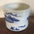 Antique 19th Century Chinese Blue & White Porcelain Cachepot with Harbor Landscape Decoration For Sale - Image 4 of 11