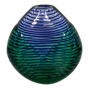 20th Century Svoboda Studio Art Glass Vase Designed by Karlov