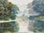 Peaceful Misty Riverside in the English Countryside with Cows & Tree Reflections Circa 1990 For Sale - Image 6 of 17