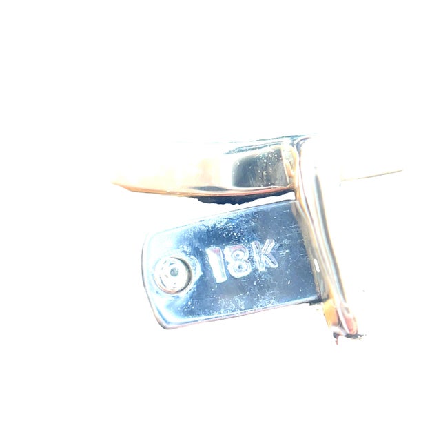 18k Yellow & White Gold Ram’s Head Lever-Back Earrings Set With Ruby and Diamond, A Pair For Sale In New York - Image 6 of 6