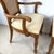 Pair of Vintage Provincial Walnut & Cane High-Back Armchairs With Burlwood Crest For Sale - Image 15 of 18