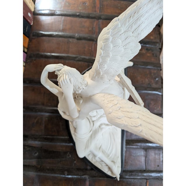 Off-white Neoclassical "Cupid and Psyche" Cast Composite Sculpture After Canova For Sale - Image 8 of 10
