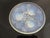 Glass Sabino Opalescent Glass Violet Flower Leaf Footed Dish Trinket Tray For Sale - Image 7 of 9