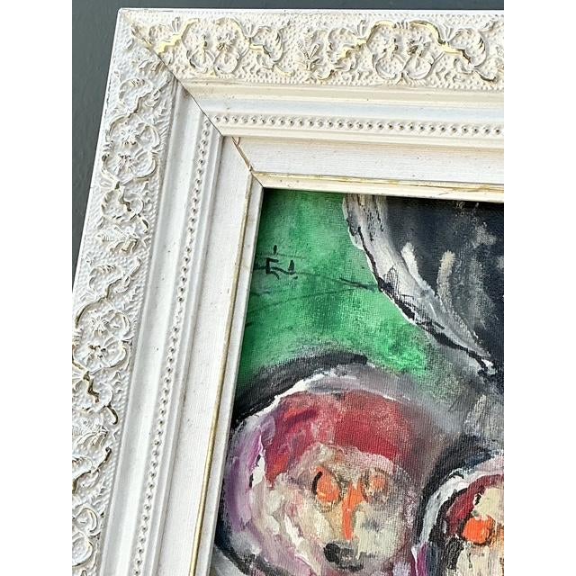 Vintage Original Abstract Figurative Oil on Canvas For Sale In West Palm - Image 6 of 12