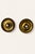 Vintage Disc Wall Sconces in Patinated Brass, Italy, 1970, Set of 2 For Sale - Image 6 of 6
