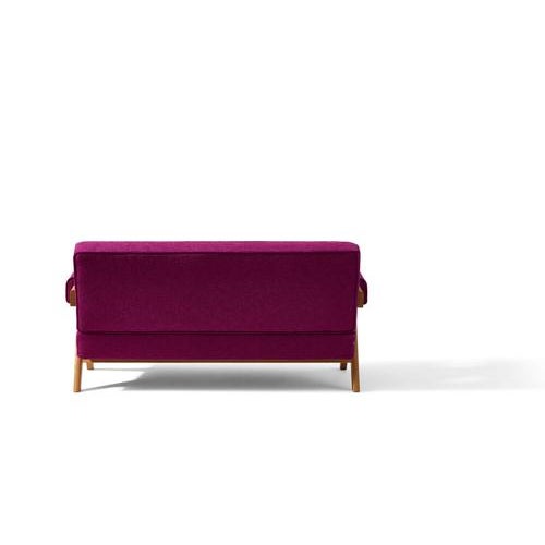 Not Yet Made - Made To Order 053 Capitol Complex Oak and Purple Uphosltery Sofa by Pierre Jeanneret for Cassina For Sale - Image 5 of 8