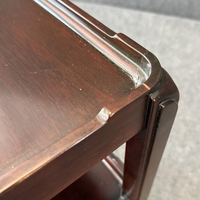 Late 20th Century Wellington Hall Mahogany Two Tiered Mahogany Side Table For Sale - Image 13 of 13