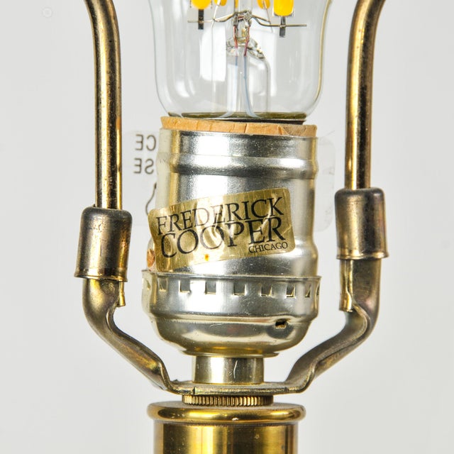 1970s Fredrick Cooper Barley Twist Brass Lamp For Sale - Image 13 of 18