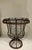 Antique French Wire Pedestal Urn Hand Made Twisted Wire Basket, Late 19th C For Sale - Image 10 of 12