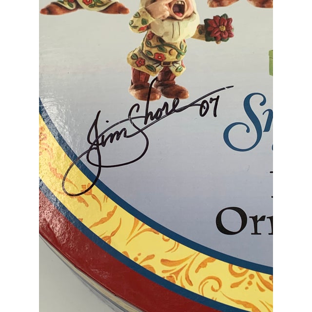 RARE - Signed Jim Shore and Snow White & Friends Ornament set! The box, Snow White and the apple are all hand signed by...