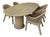 Dining Set by Rohé Noordwolde, 1980s, Set of 5 For Sale
