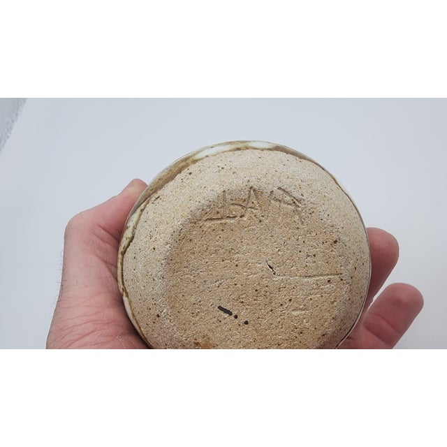 Studio Pottery Mid 20th Century Studio Pottery Corked Pot (Short) For Sale - Image 4 of 14