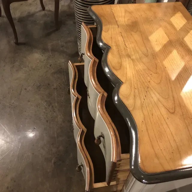 Vintage Italian Louis XV Style Two Drawer Chest For Sale - Image 11 of 13