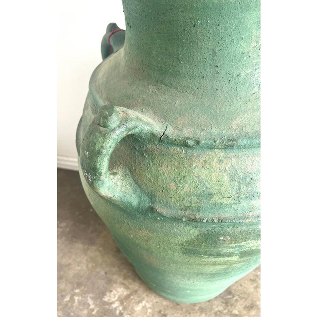 Distressed Italian Ceramic Urns, Glazed Finish, 1930s Roman Style For Sale - Image 12 of 17